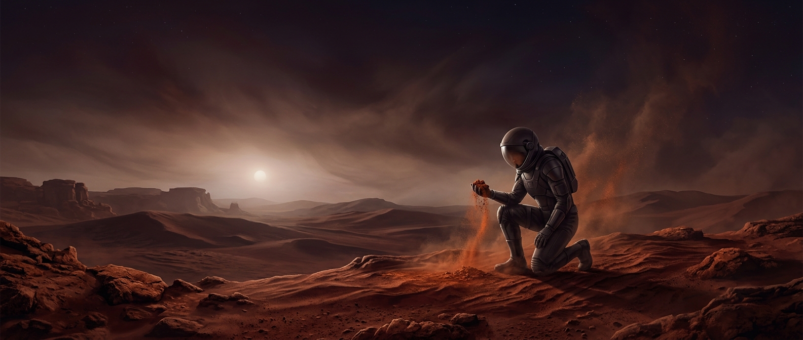 Mars is covered in the same rust as old bicycles
