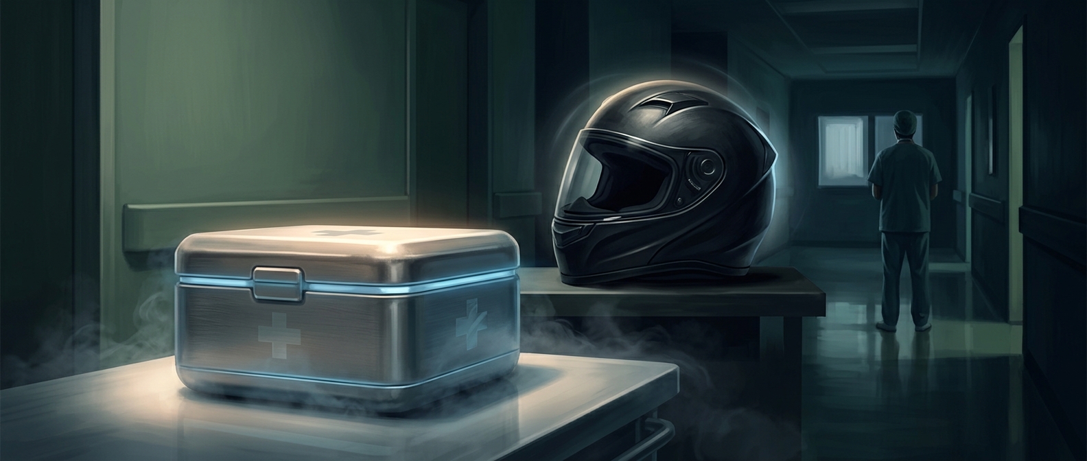 Safer motorcycle riding meant fewer organ donations