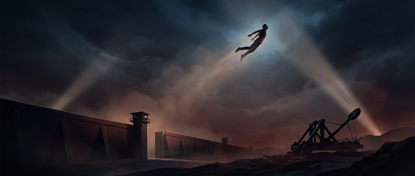 People once proposed catapulting themselves over borders