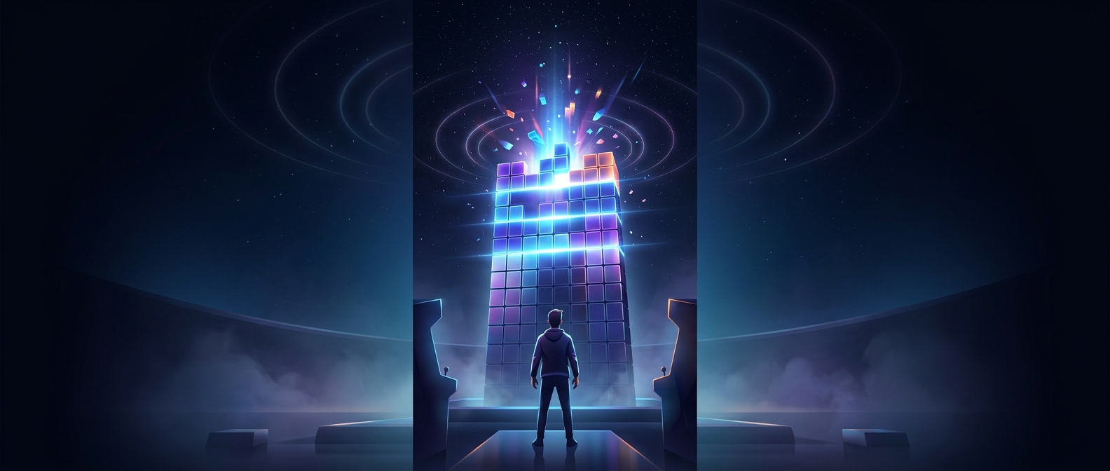 Tetris four line clears provide maximum score jumps