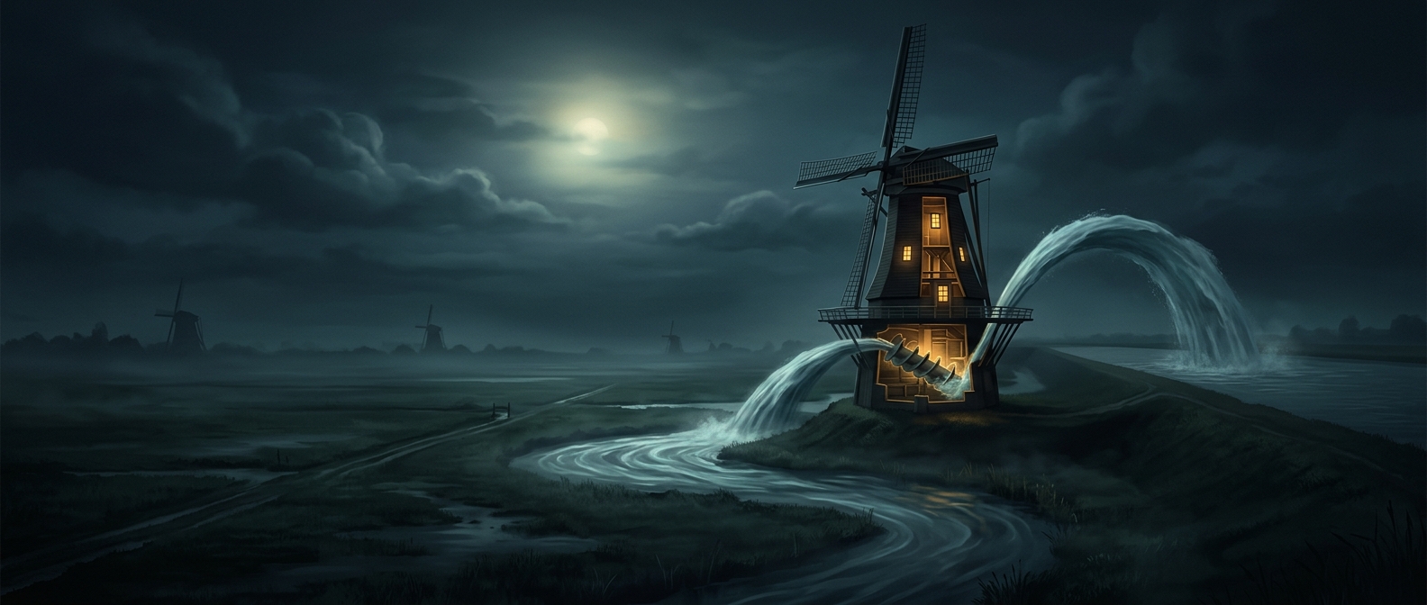 Why Dutch windmills pumped water, not flour