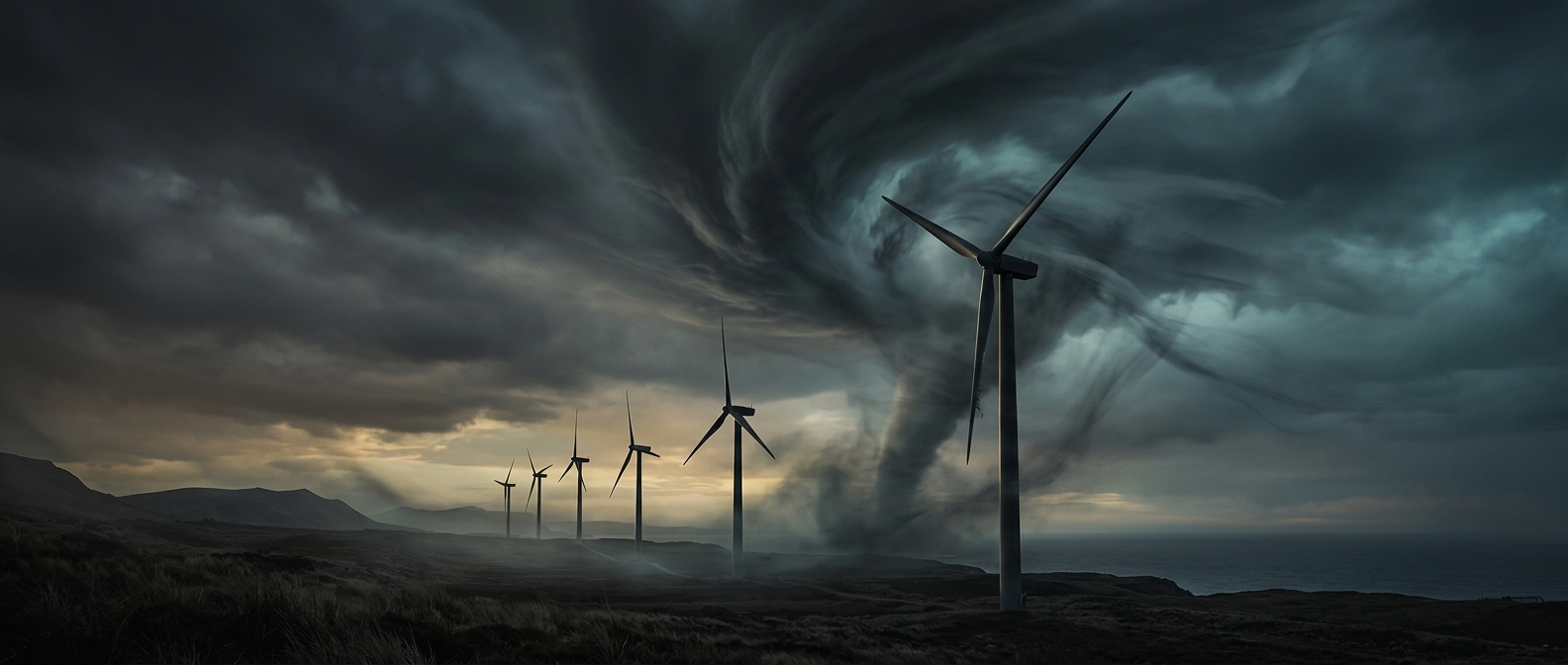 Why wind turbines slow down in strong winds