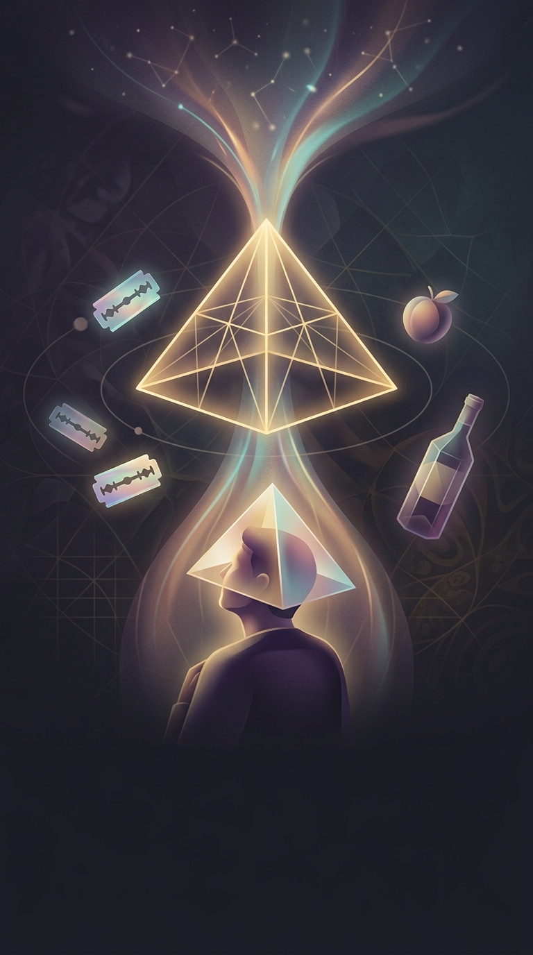 Pyramid power was a massive pseudoscientific fad in the nineteen seventies where people genuinely believed that placing food, razor blades, or their own heads inside a cardboard…