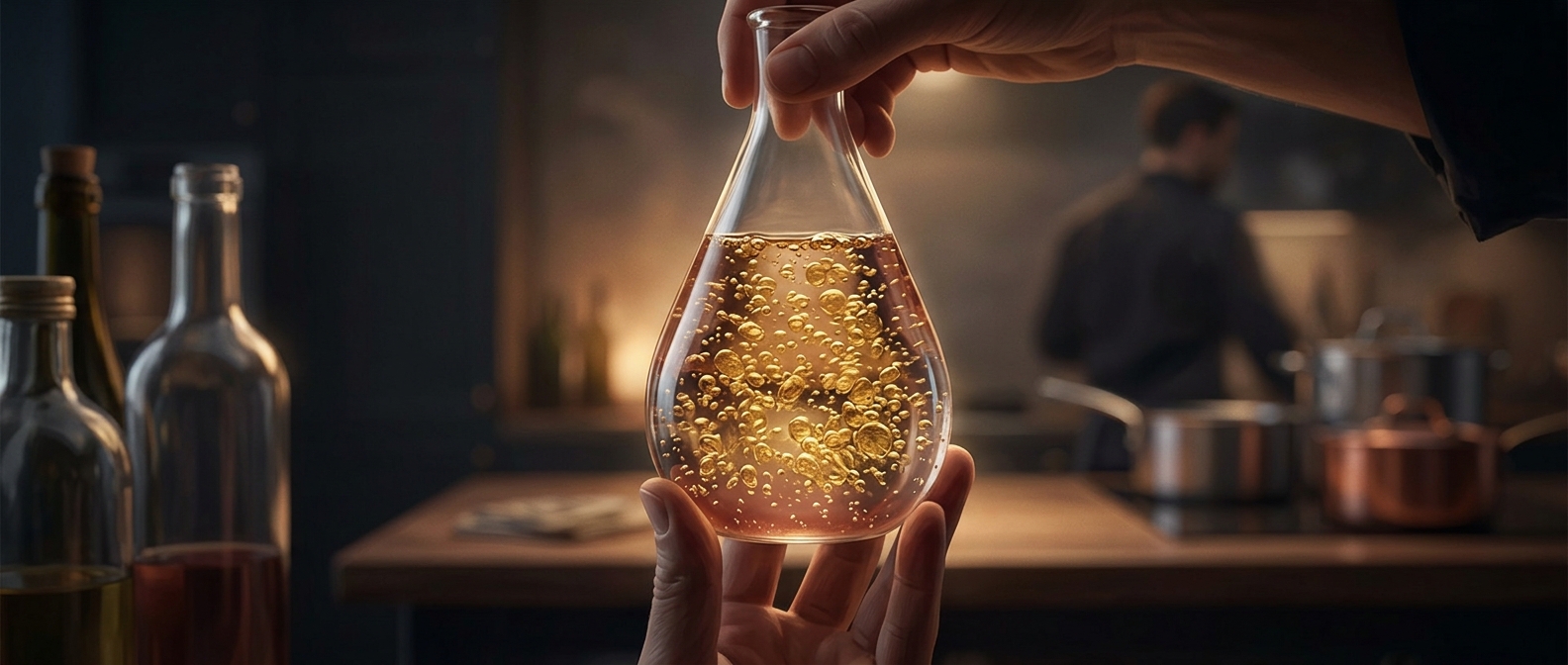 Emulsions force oil and vinegar to temporarily coexist