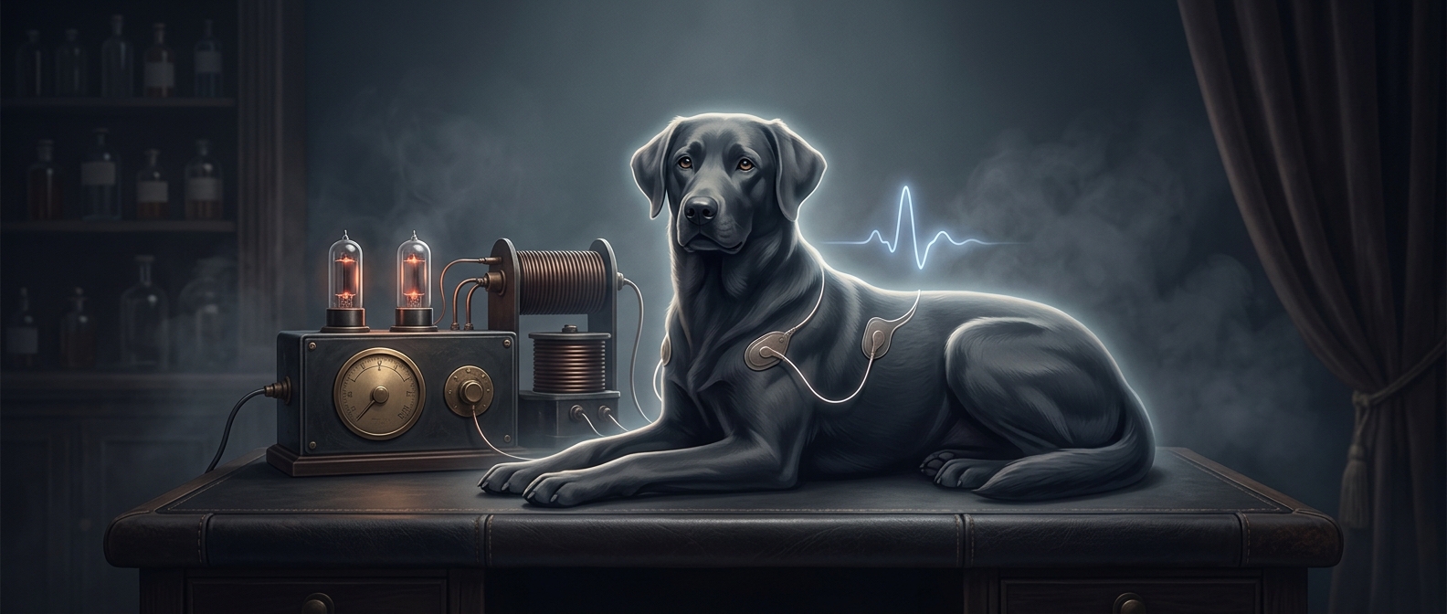 Defibrillators were first tested on dogs