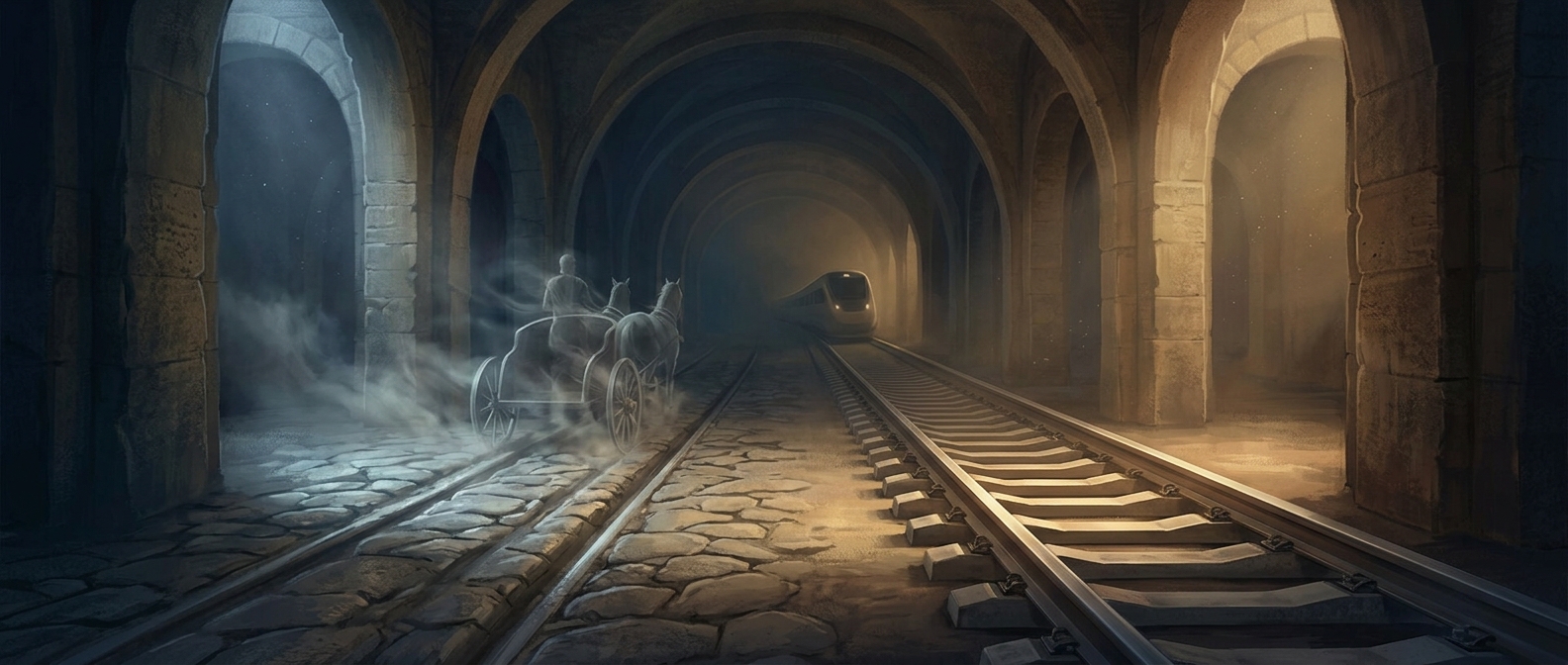Roman chariots didn't set the width of train tracks