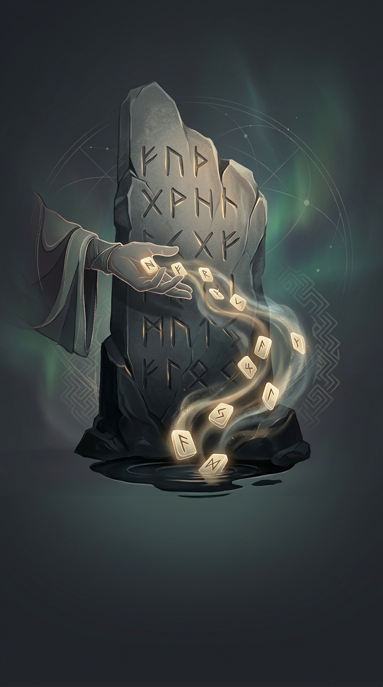Runes were simply the letters of the alphabets used by various Germanic peoples before the adoption of the Latin alphabet, primarily meant for carving boring trade records and basic memorials into stone.