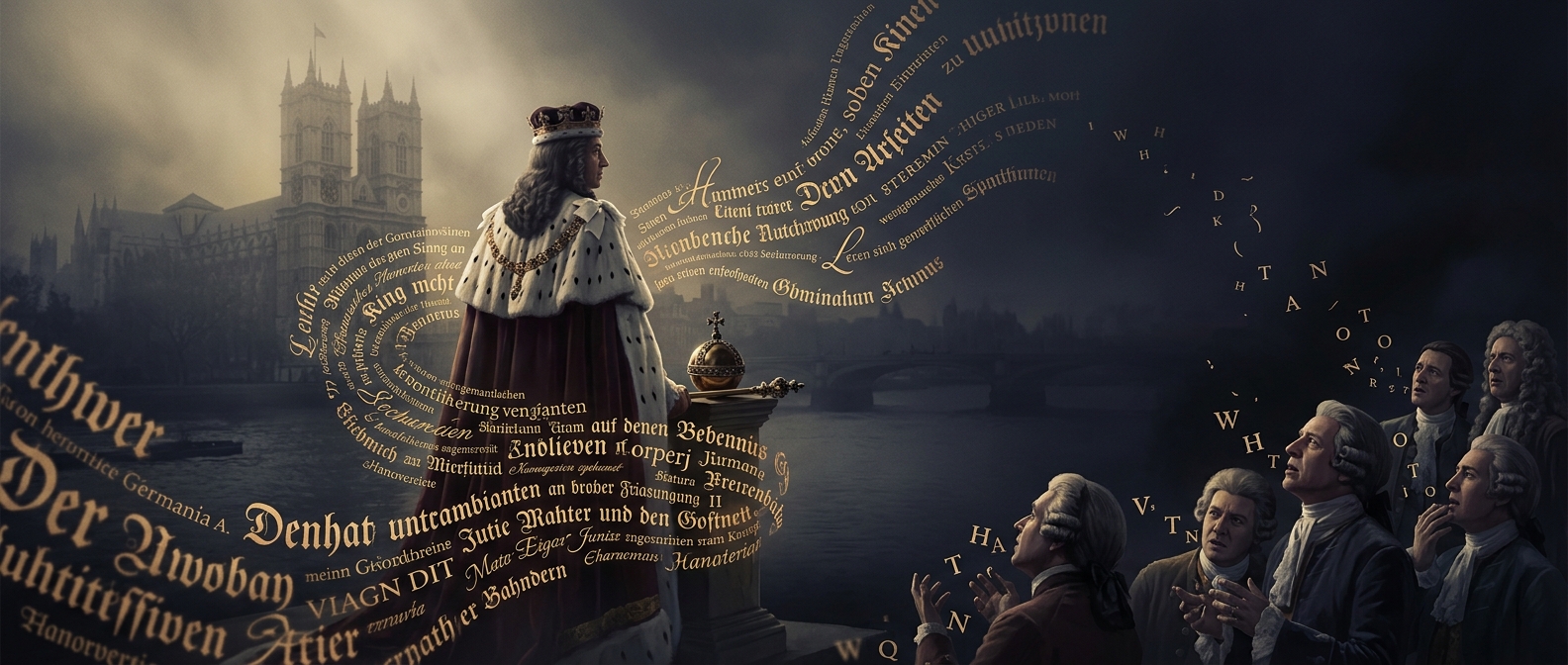 The king who barely spoke English