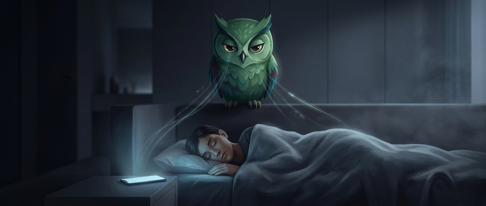 Duolingo's owl won't let you forget your lesson