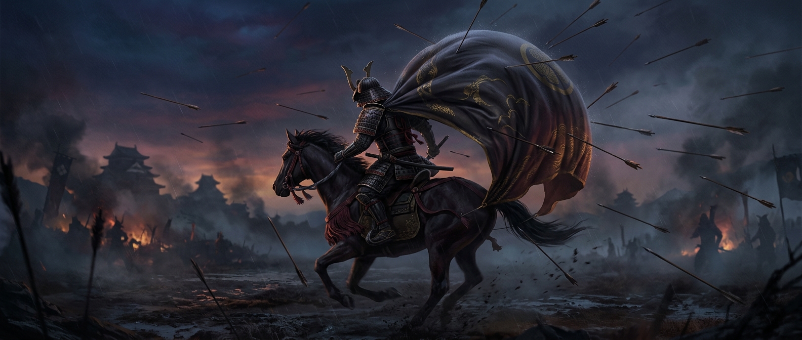 Samurai wore cloaks designed to catch arrows