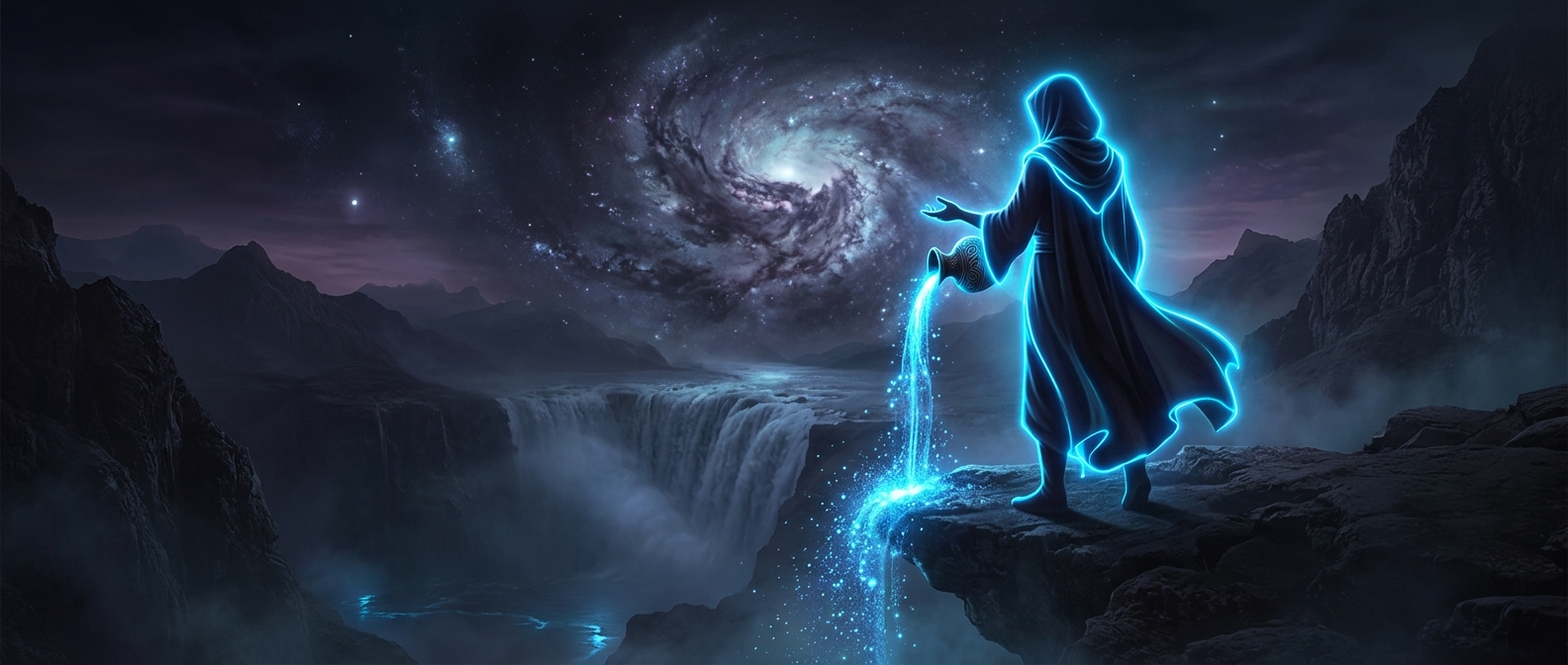 Neon blue highlights bizarre Aquarius eccentricity