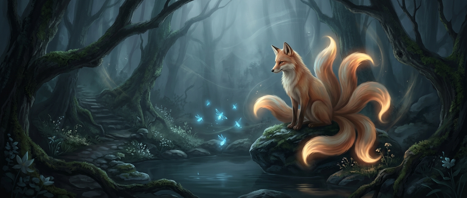 Kitsune are foxes that grow extra tails with age