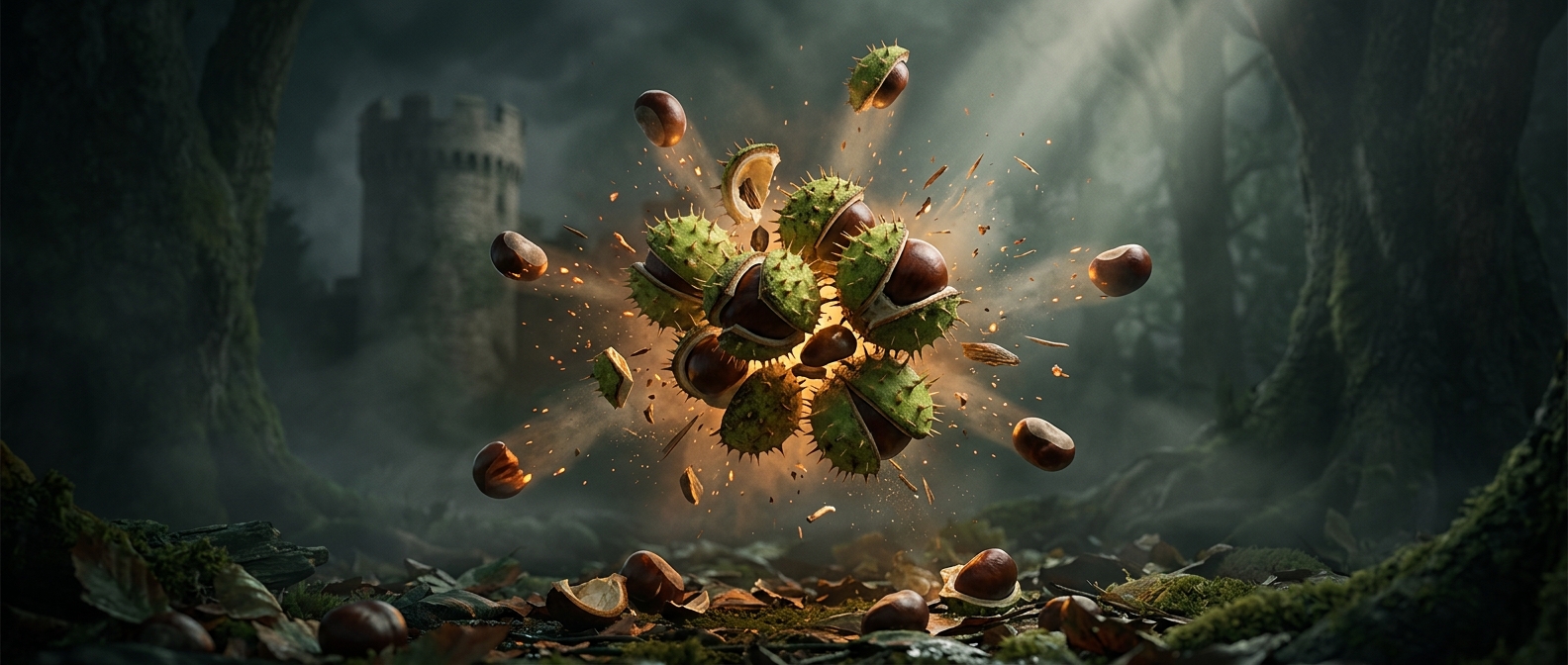 When a conker turns into flying shrapnel