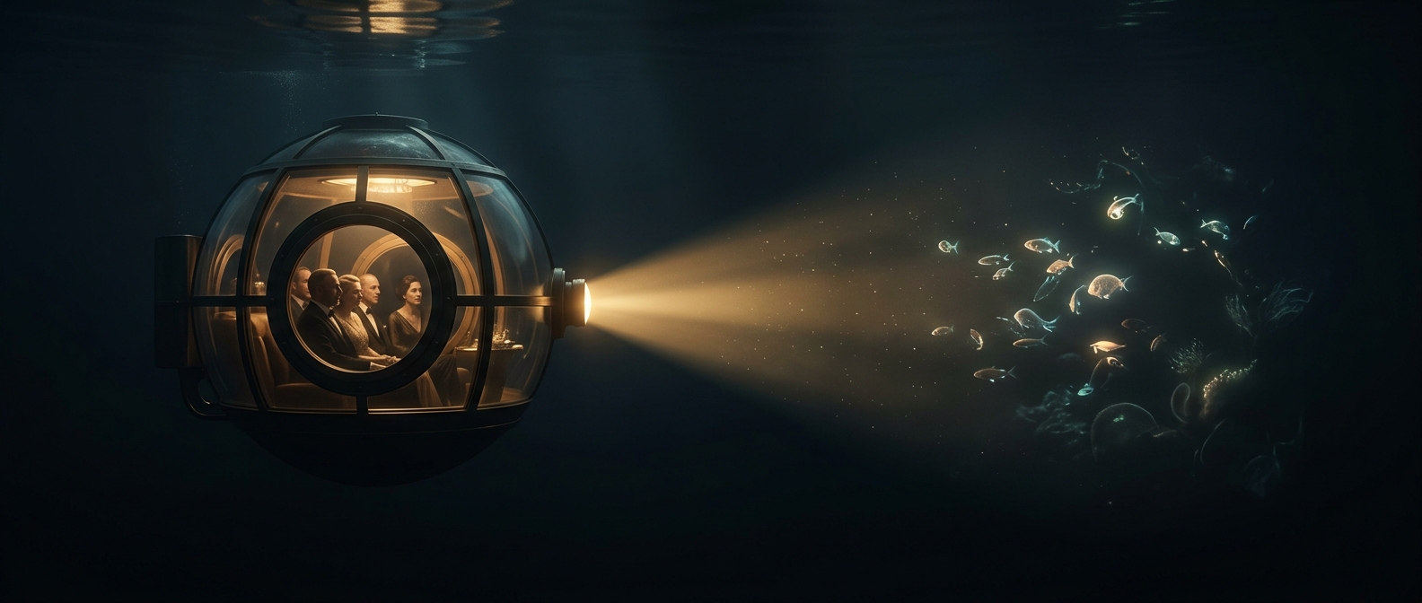 The first passenger submarines were underwater sightseeing buses