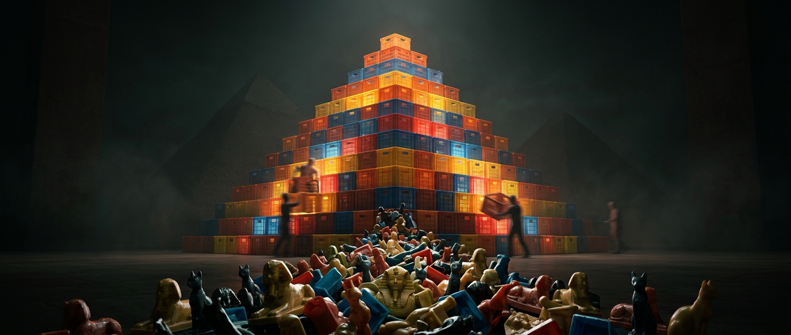 The pyramid souvenirs made far from Egypt