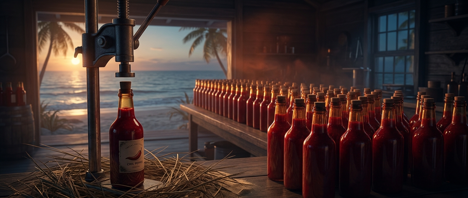 Hot chili sauce was originally bottled in a beach town