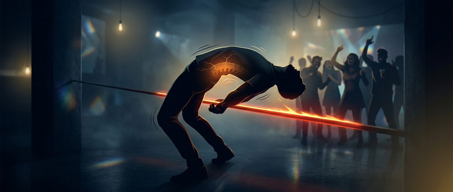 Limbo destroys lower backs for absolute fun
