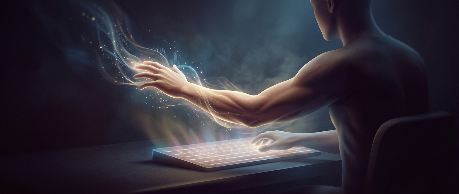 Your left hand does most of the typing