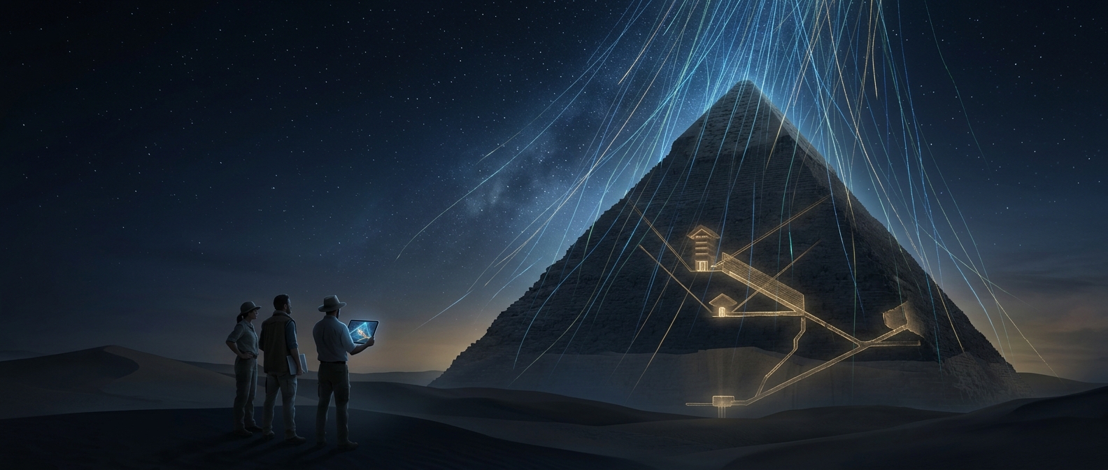 Cosmic rays revealed hidden passages inside Egypt’s pyramids