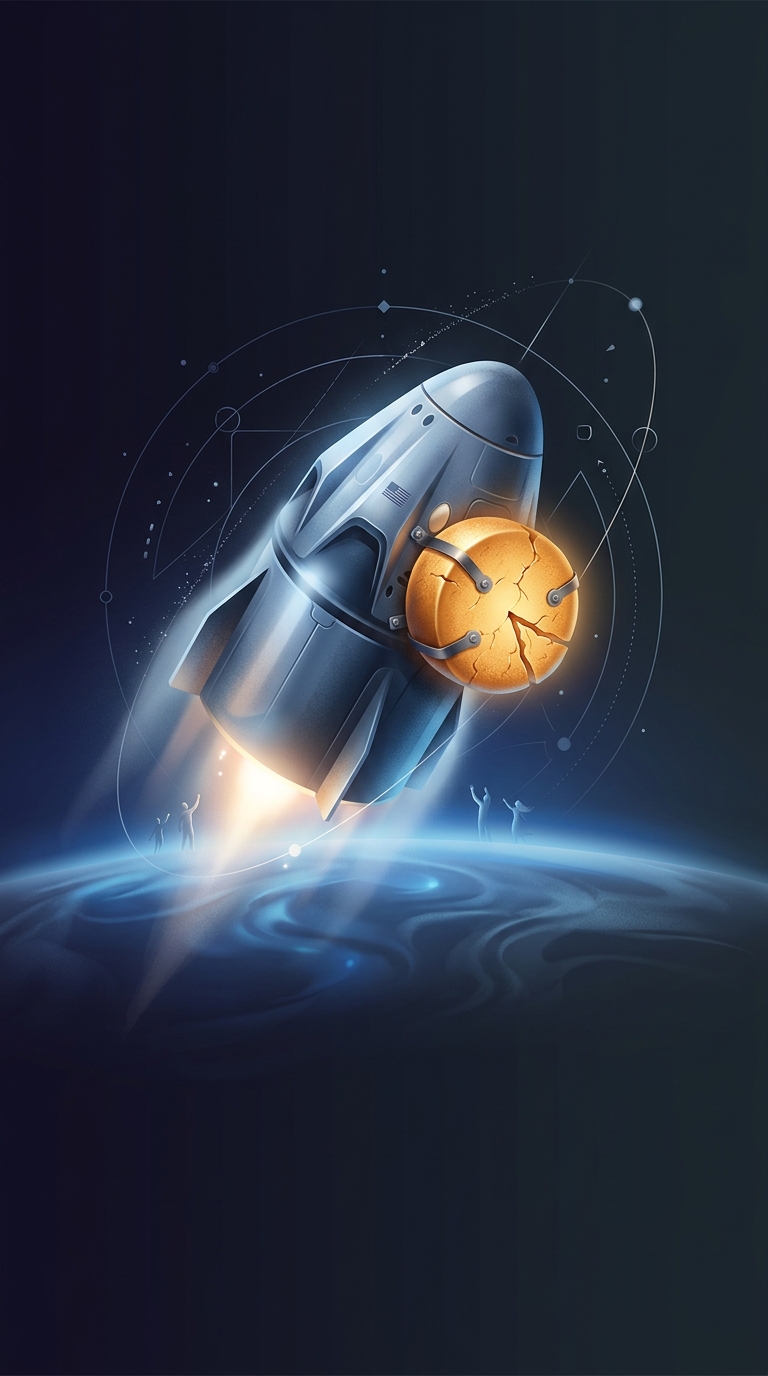 SpaceX launched a giant wheel of Le Brouere cheese into low Earth orbit during the maiden flight of their Dragon spacecraft in 2010.