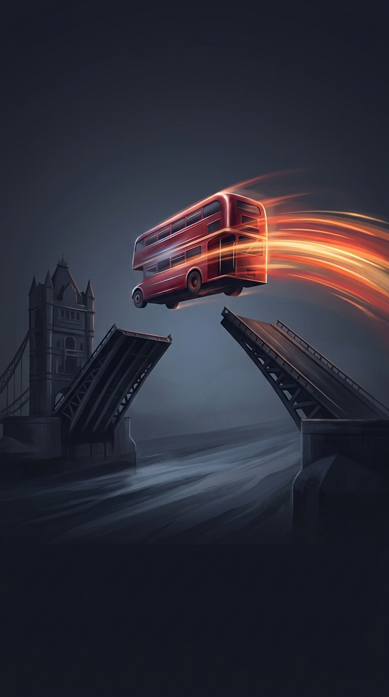 Albert Gunter, a completely ordinary London bus driver, successfully jumped his double-decker bus over a three-foot gap in Tower Bridge in 1952 when the bridge began opening while he was driving across it.