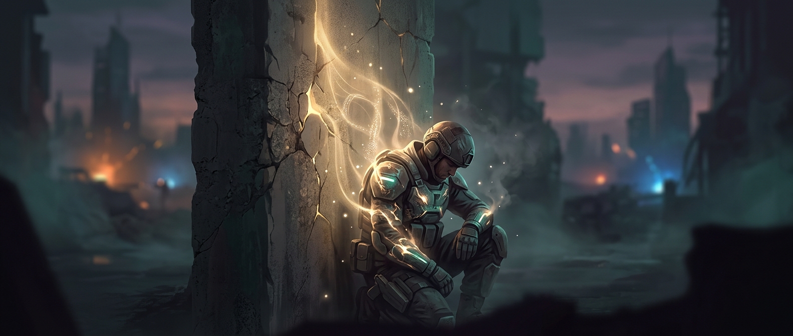 Why video-game characters heal by hiding