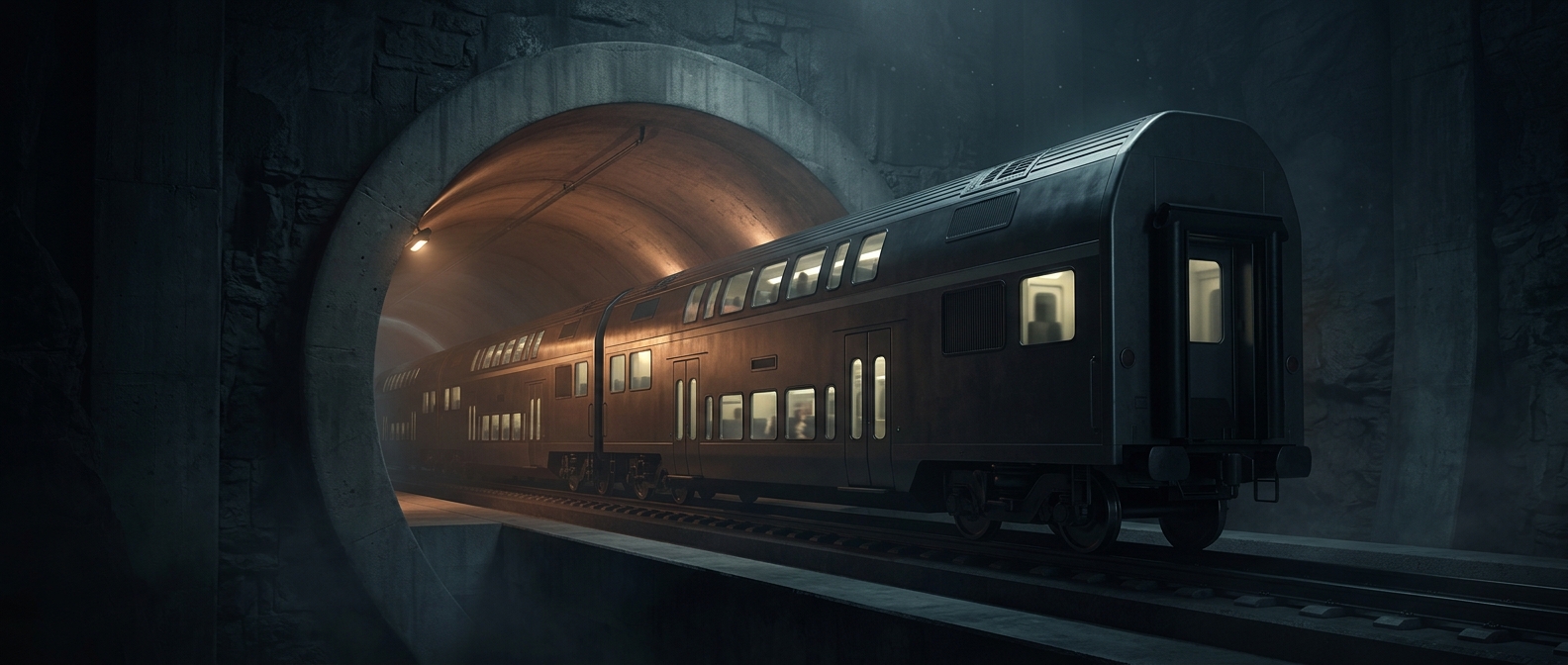 How double-decker trains fit under low bridges