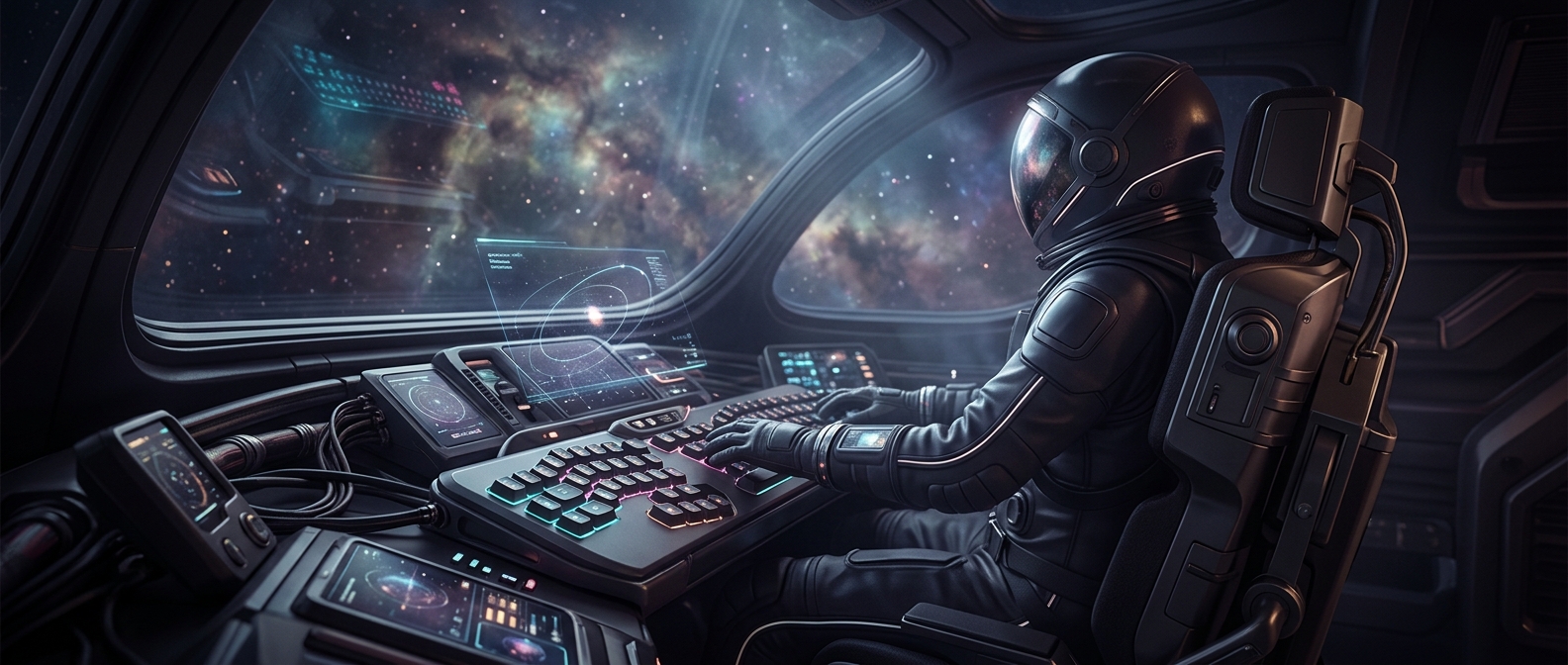 Spacecraft keyboards have no spacebar key installed on them
