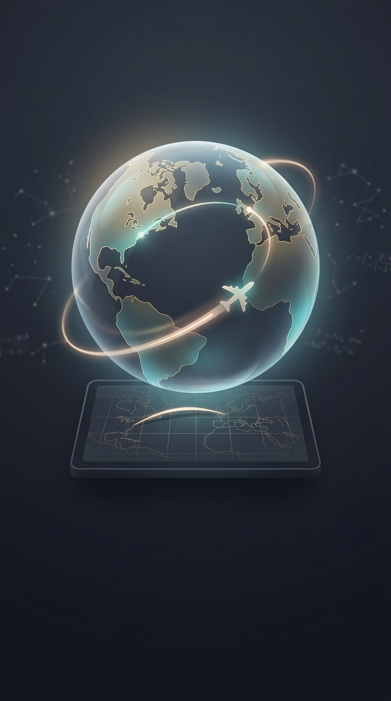 Flight paths displayed on the seatback screens look like massive curves because mapping a three-dimensional globe onto a two-dimensional flat screen heavily distorts the actual travel line.