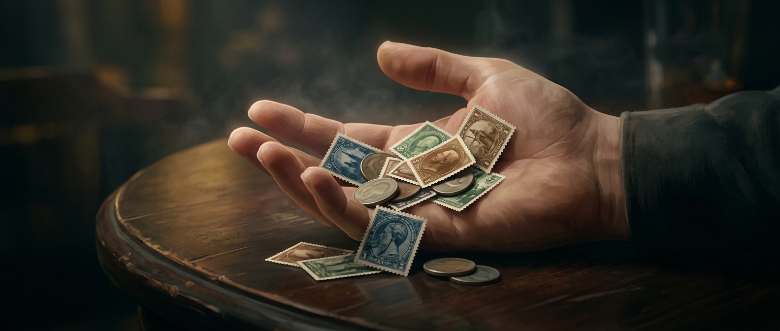 When postage stamps became emergency cash