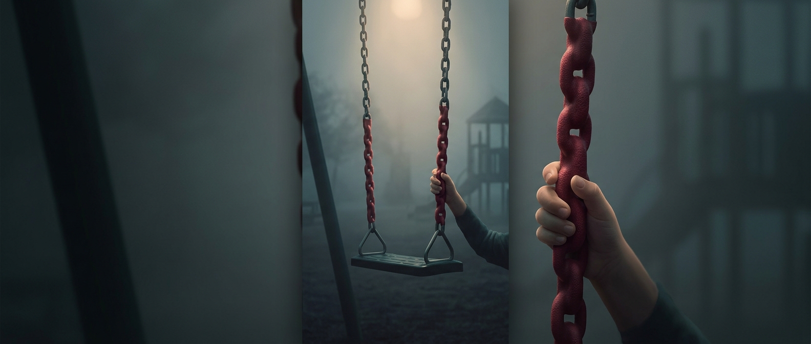 Swing chains implement heavy plastisol coating for grip