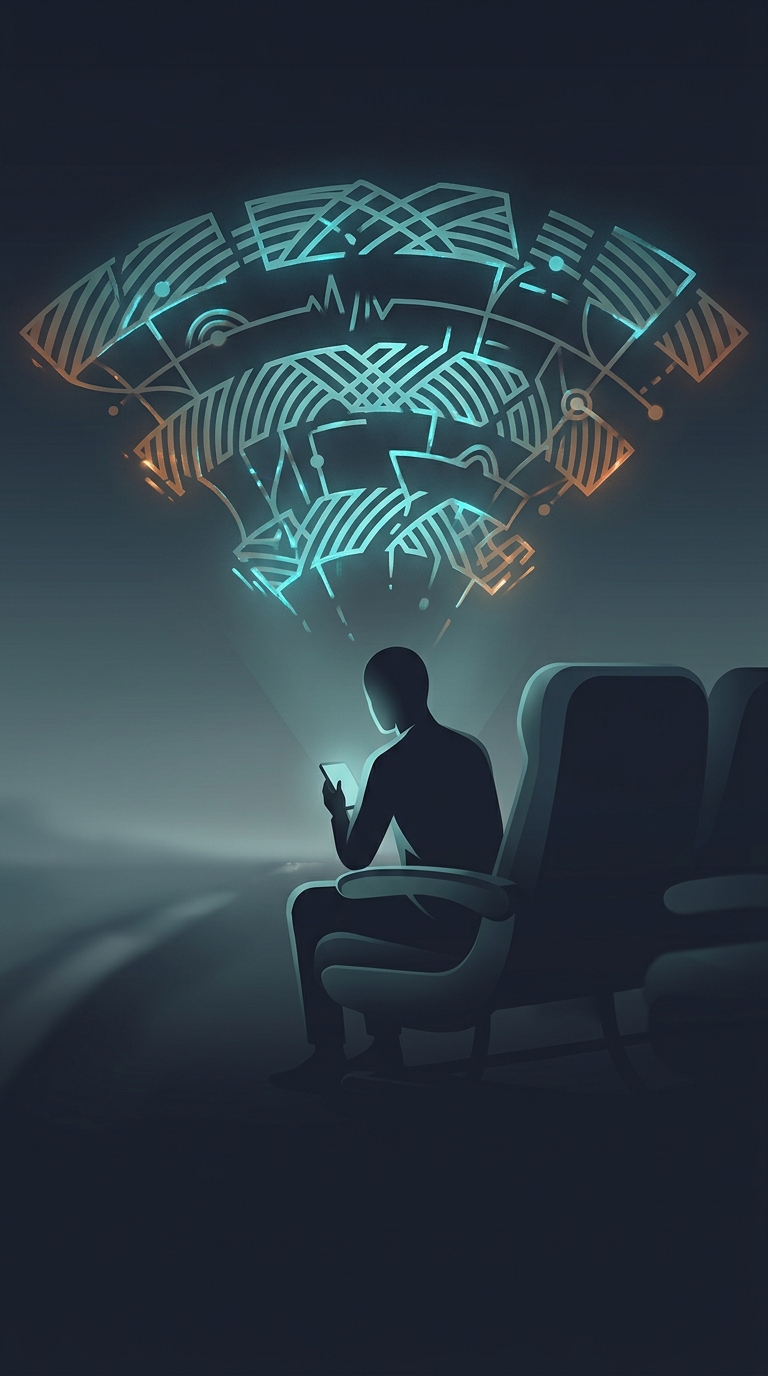 What is the primary physical reason commercial airplane Wi-Fi is historically so incredibly slow and frustrating?