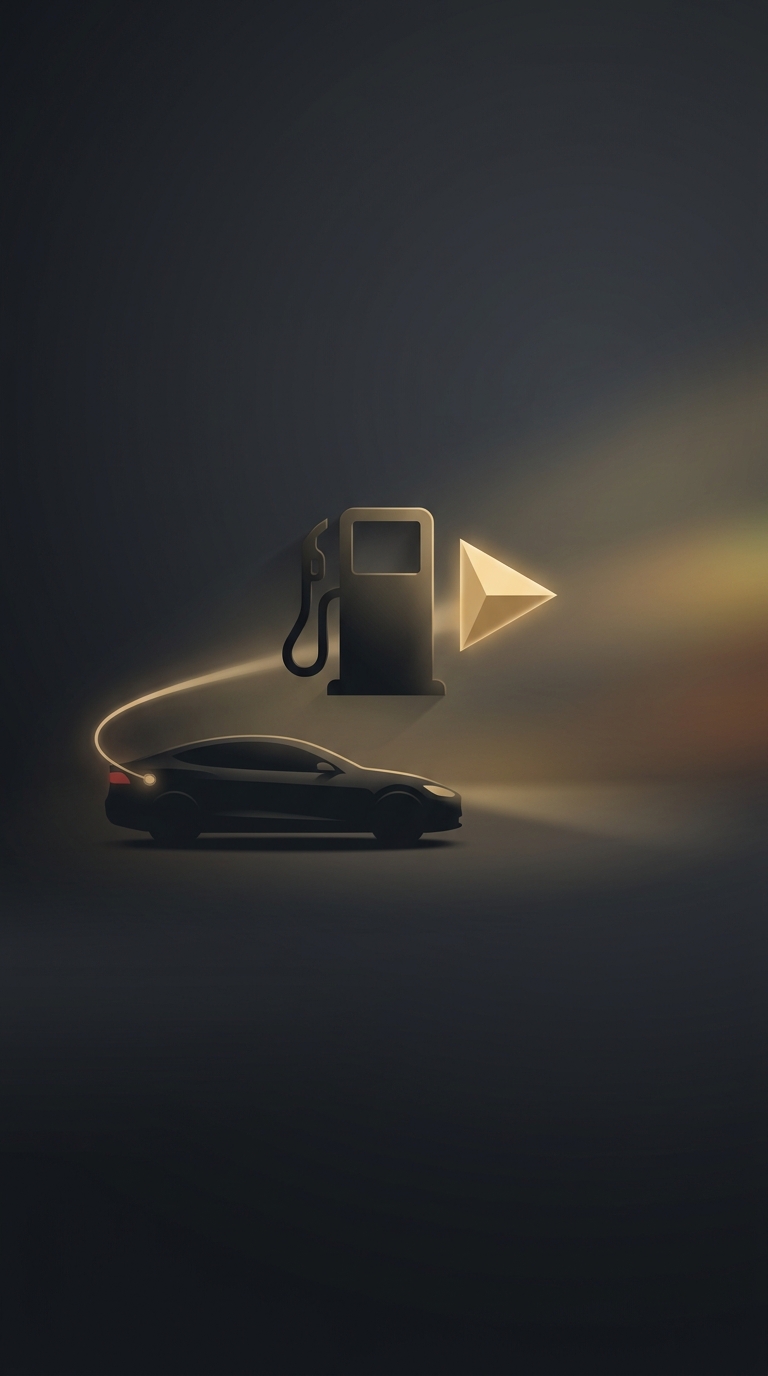 Gas gauges in almost every modern car have a tiny, easily ignored triangular arrow right next to the fuel pump icon that points directly to the side of the car where the gas tank cap is located.