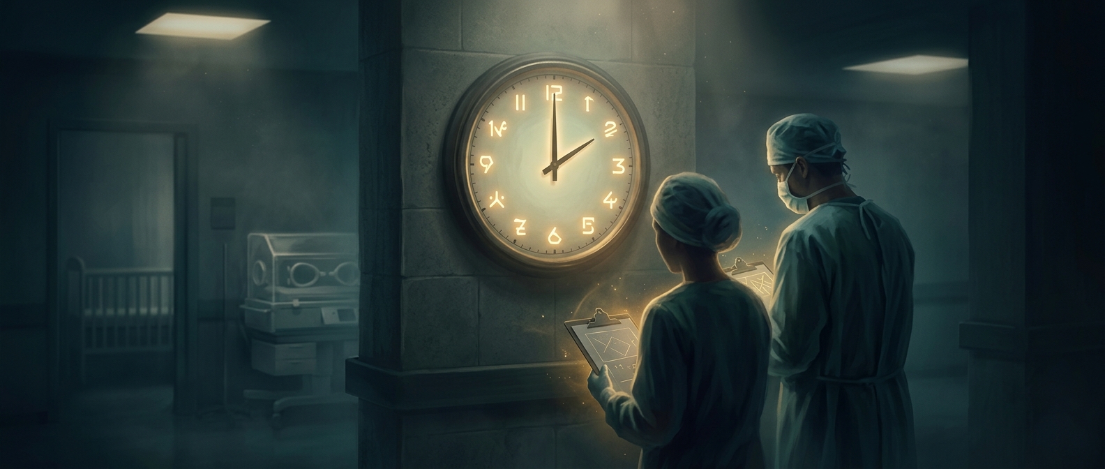Hospital staff record identical times
