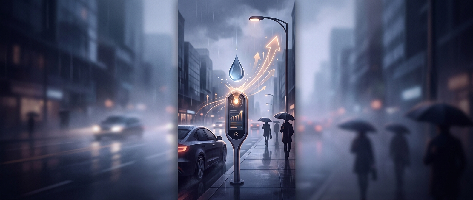 Why rideshare prices jump when it rains