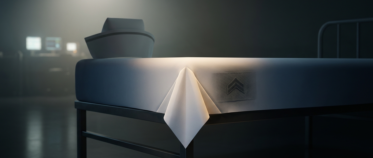 Why hospital beds have those tight folded corners