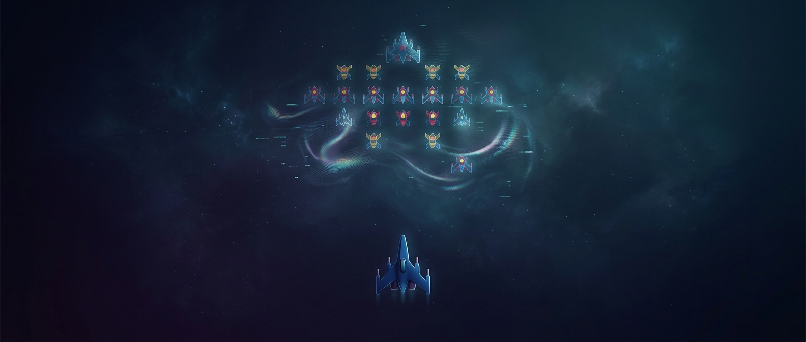В Galaga враги перестают стрелять, если ждать