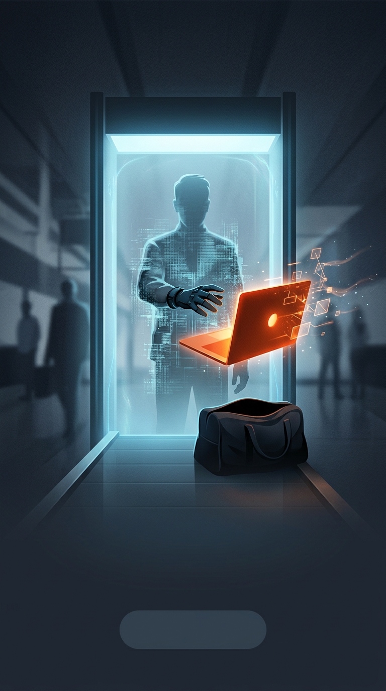 Airport security aggressively demands you remove your laptop from your bag. What is the physical reason?