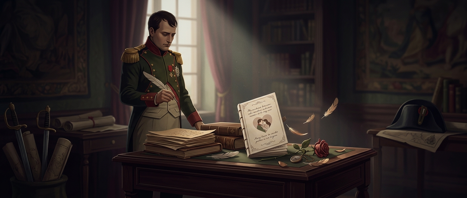 Napoleon wrote a romance about his heartbreak