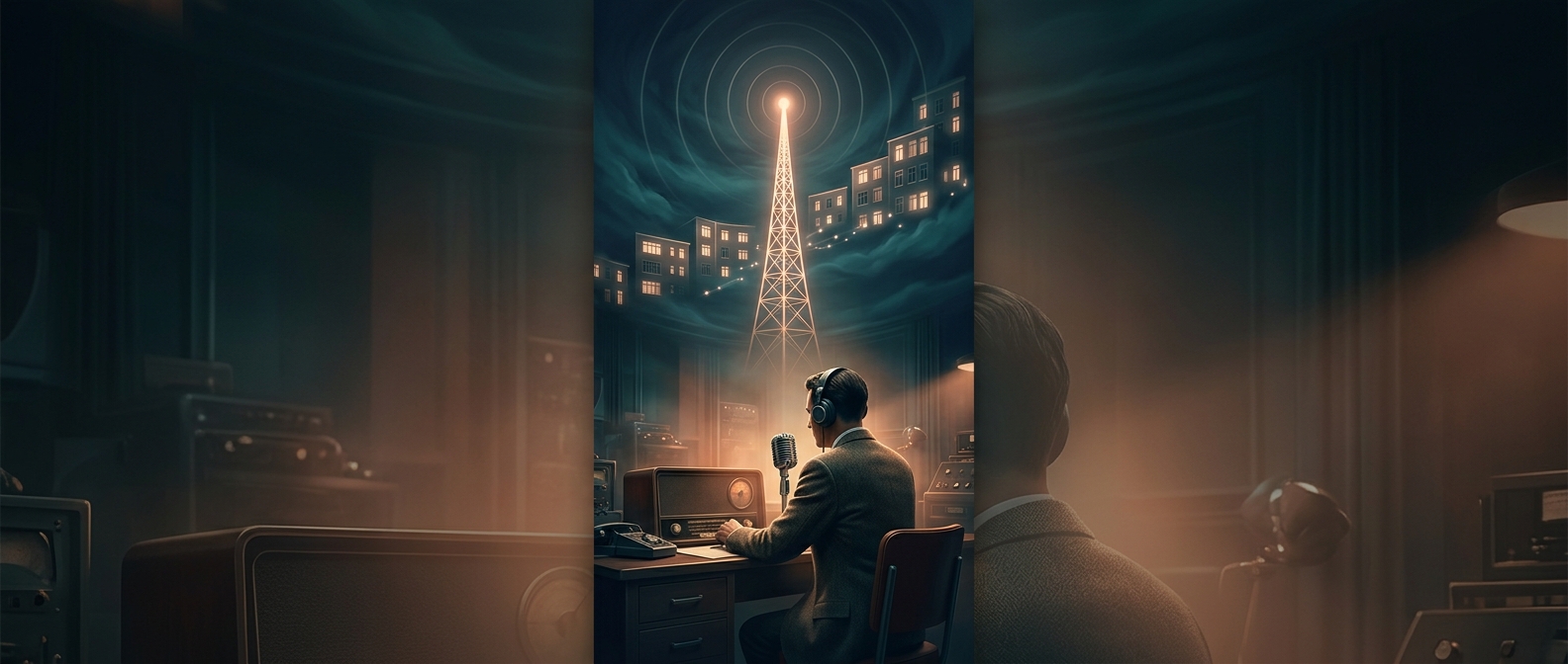 The first radio ad was a ten-minute apartment pitch