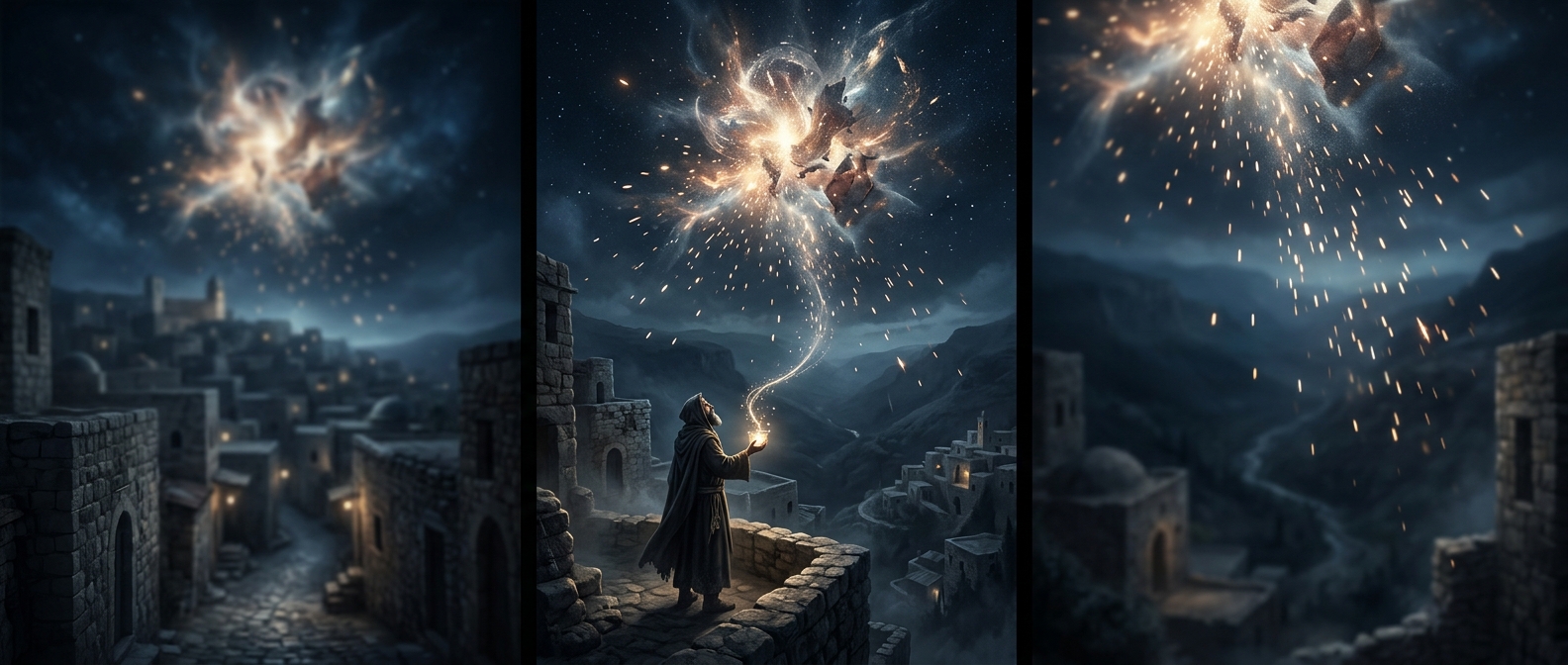 Isaac Luria convinced Safed mystics that God exploded into trapped sparks that humans must manually rescue
