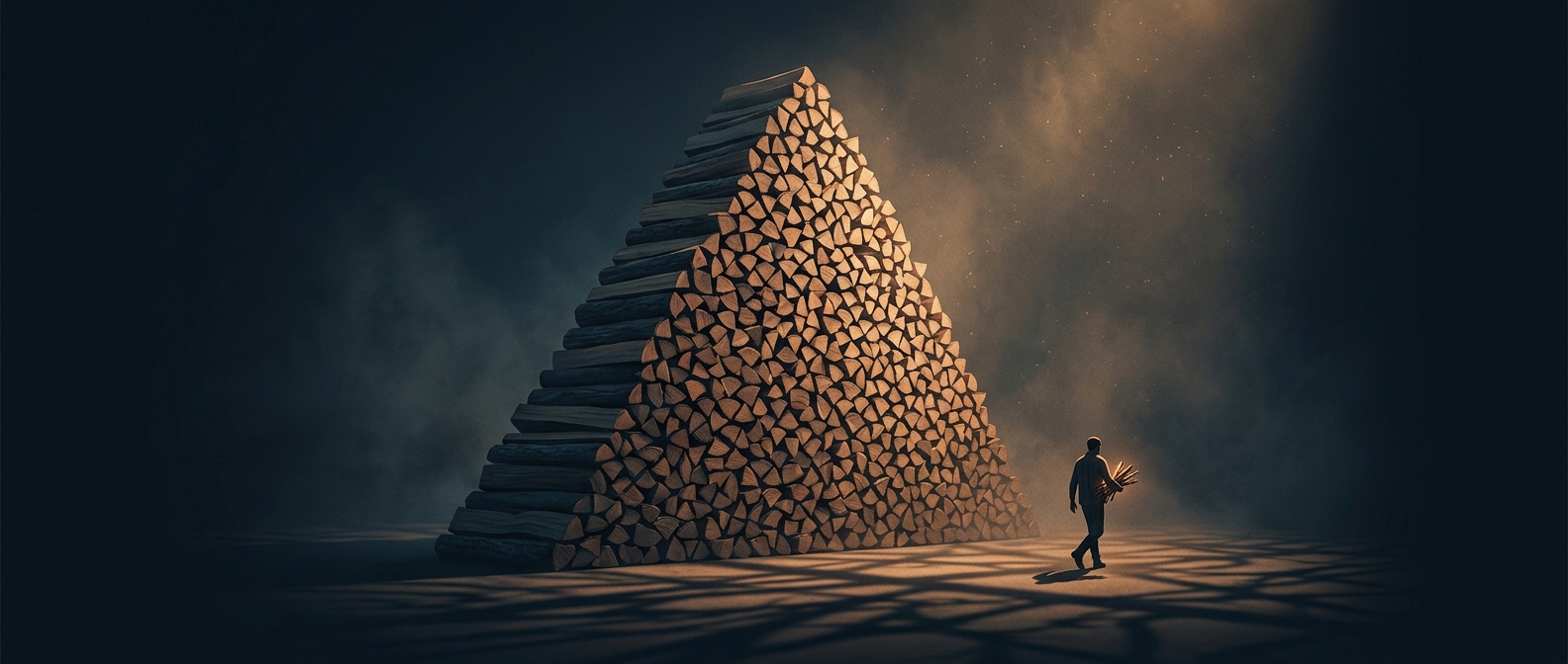 Firewood cords remain a massive informal market
