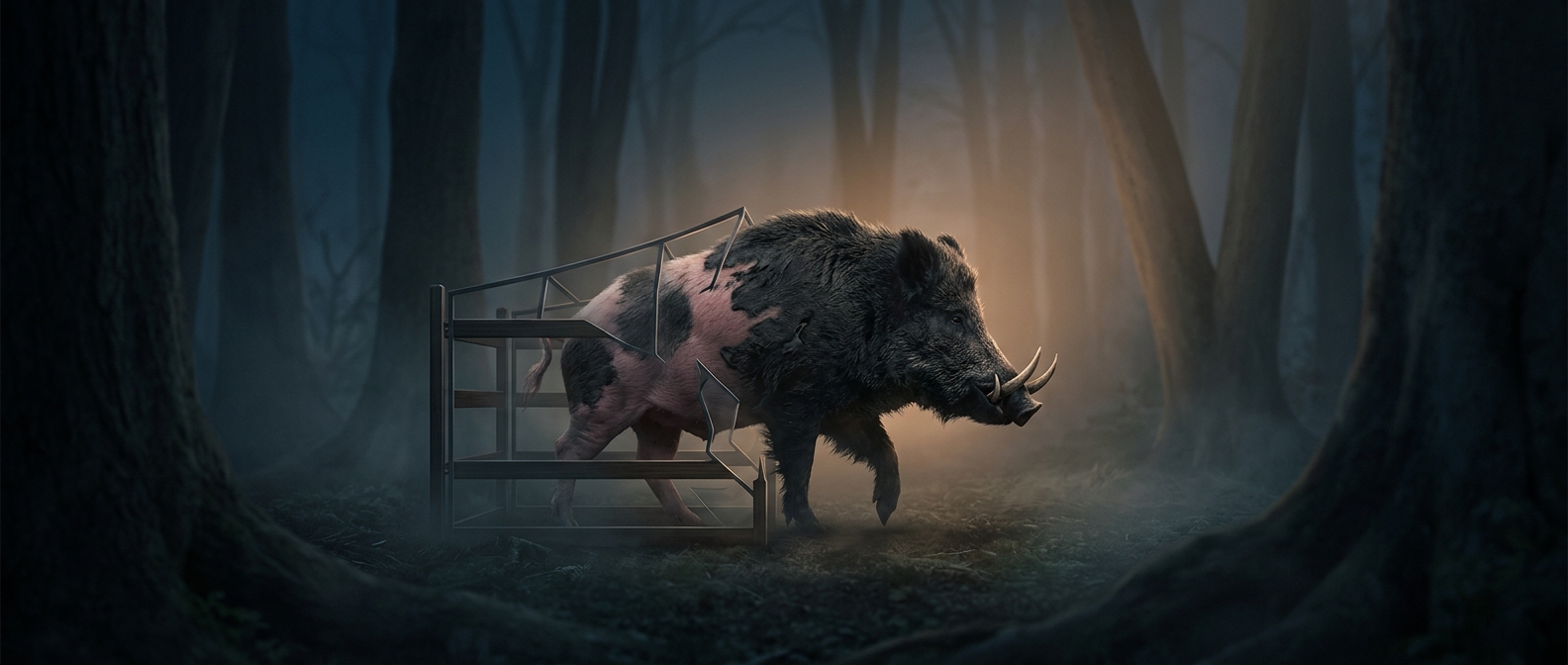 A pet pig can turn wild in just weeks