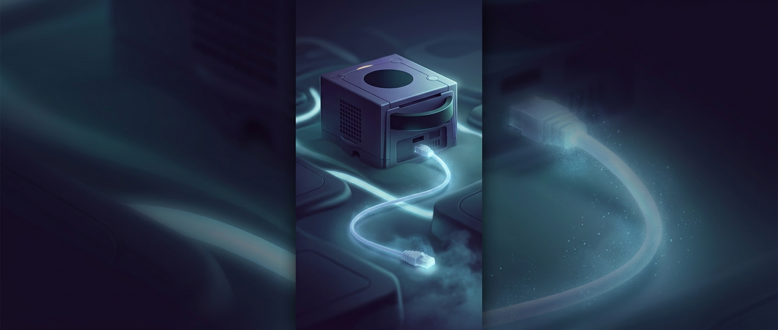 The GameCube had a hidden online adapter slot