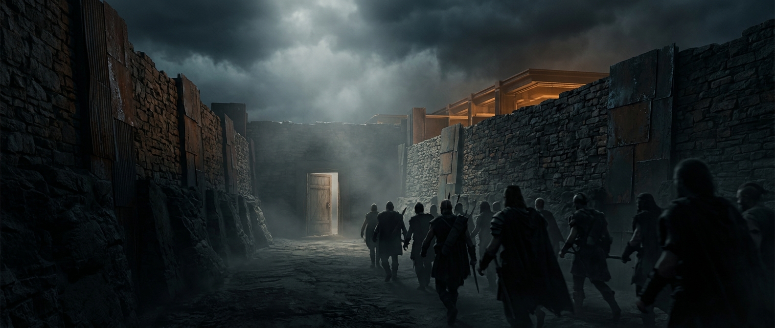 How one open door lures RimWorld raiders into a killbox