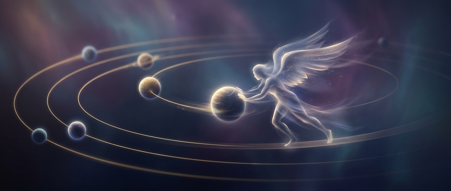 Early Christian theologians genuinely argued that planetary orbits were driven by invisible angels pushing them around
