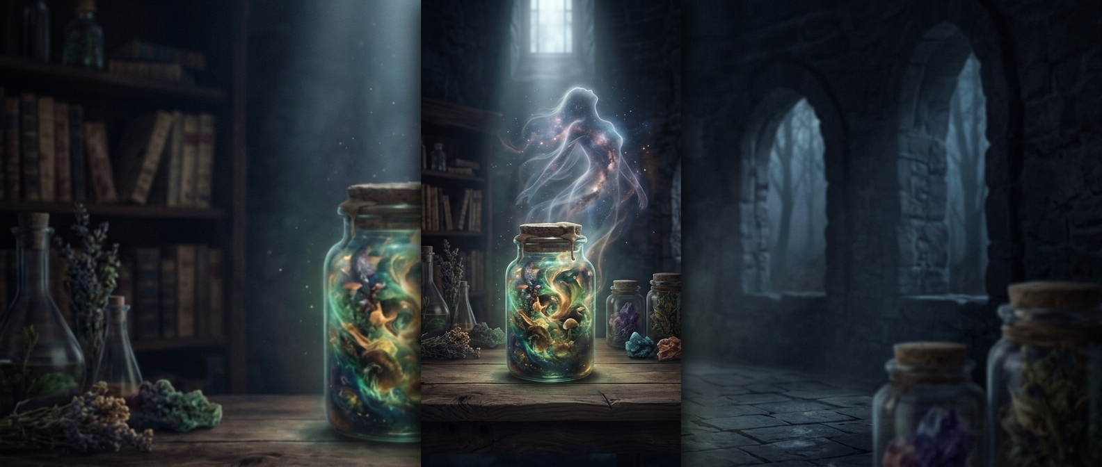 Letting mixtures rot in jars brings spiritual awakening