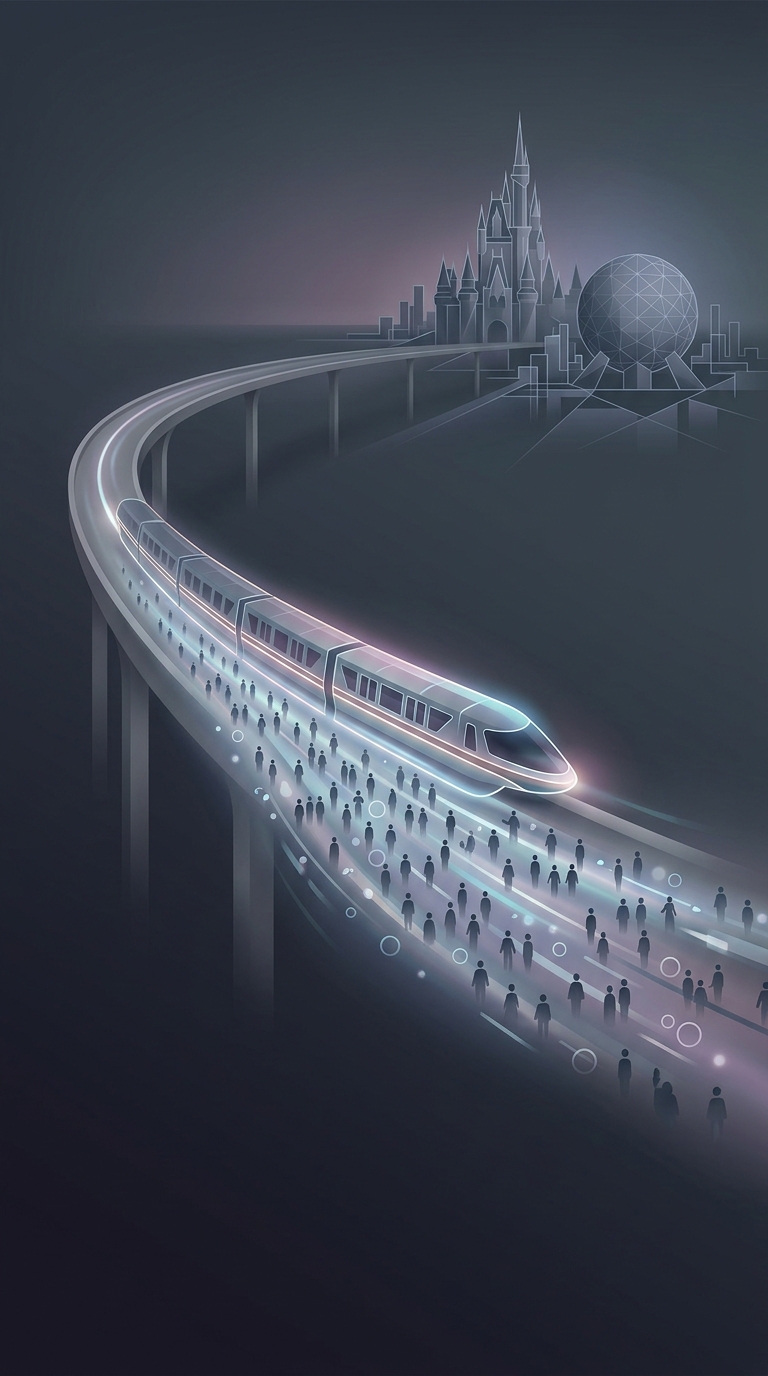 Walt Disney World operates one of the most heavily utilized monorail systems on the planet, carrying over fifty million passengers a year across its Florida resort.