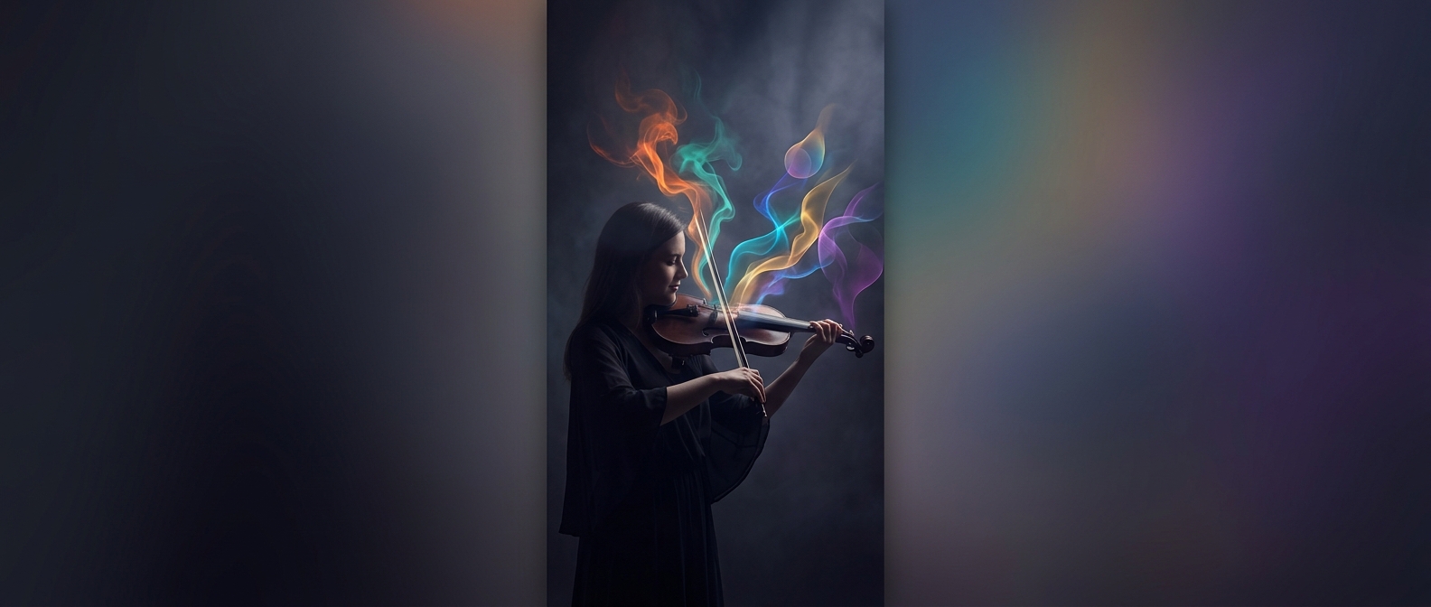 When sounds turn into flashes of color