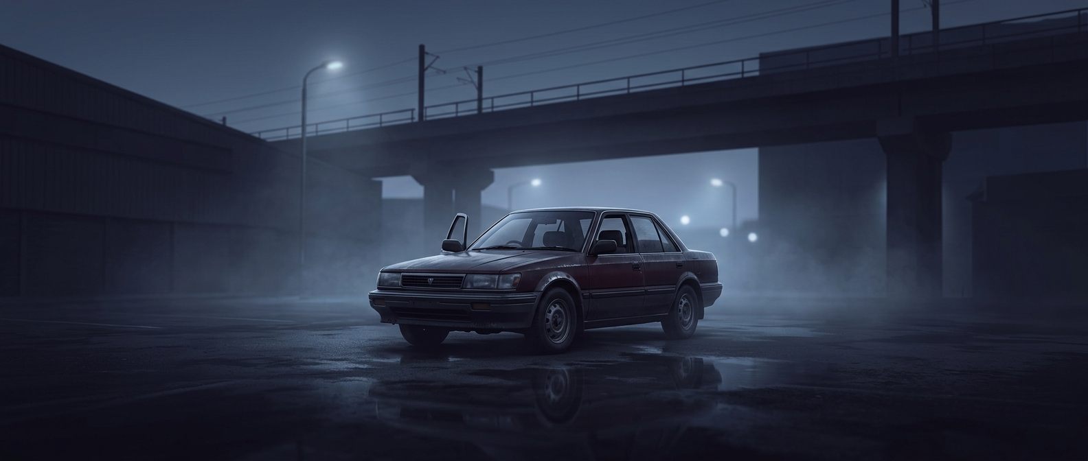 Street Fighter cars wait completely empty to be smashed